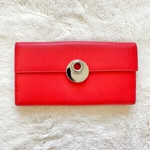 Gucci women leather red wallet Authentic!!!